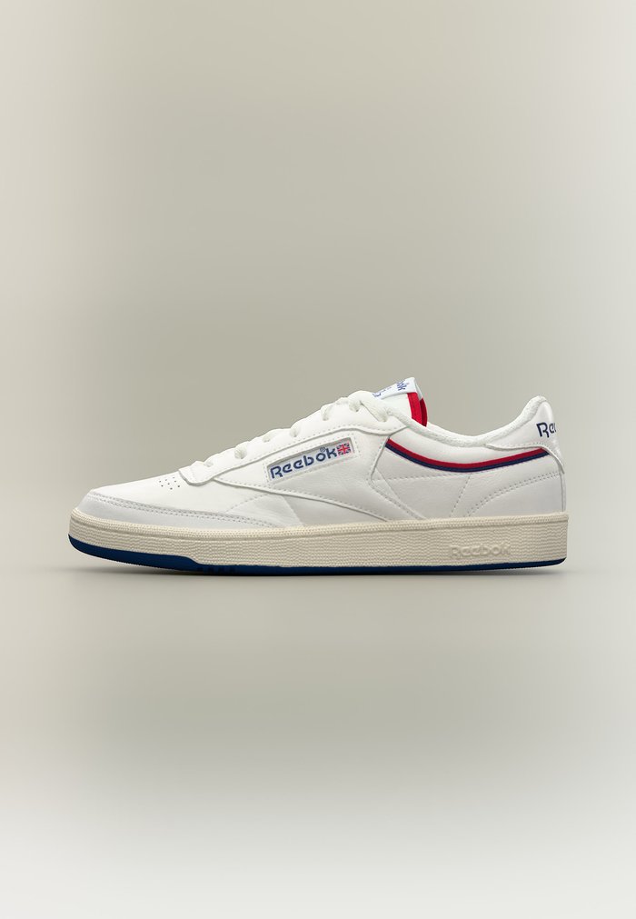 Reebok CLUB C 85 UNISEX - Trainers - white/classic cobalt/vector red White/Blue/Red