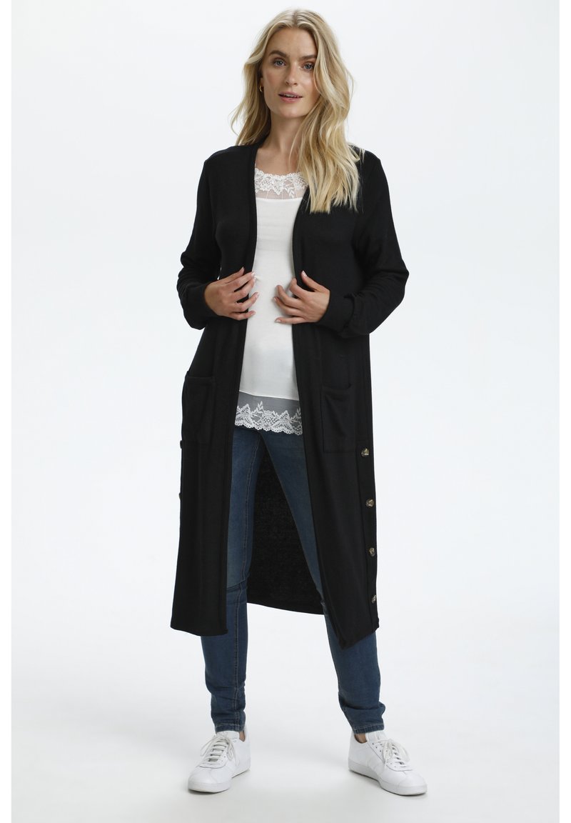 Damen Strickjacken | Cream SALLY Strickjacke pitch black/schwarz - GD28150 Damen Strickjacken | Cream SALLY Strickjacke pitch black/schwarz - GD28150