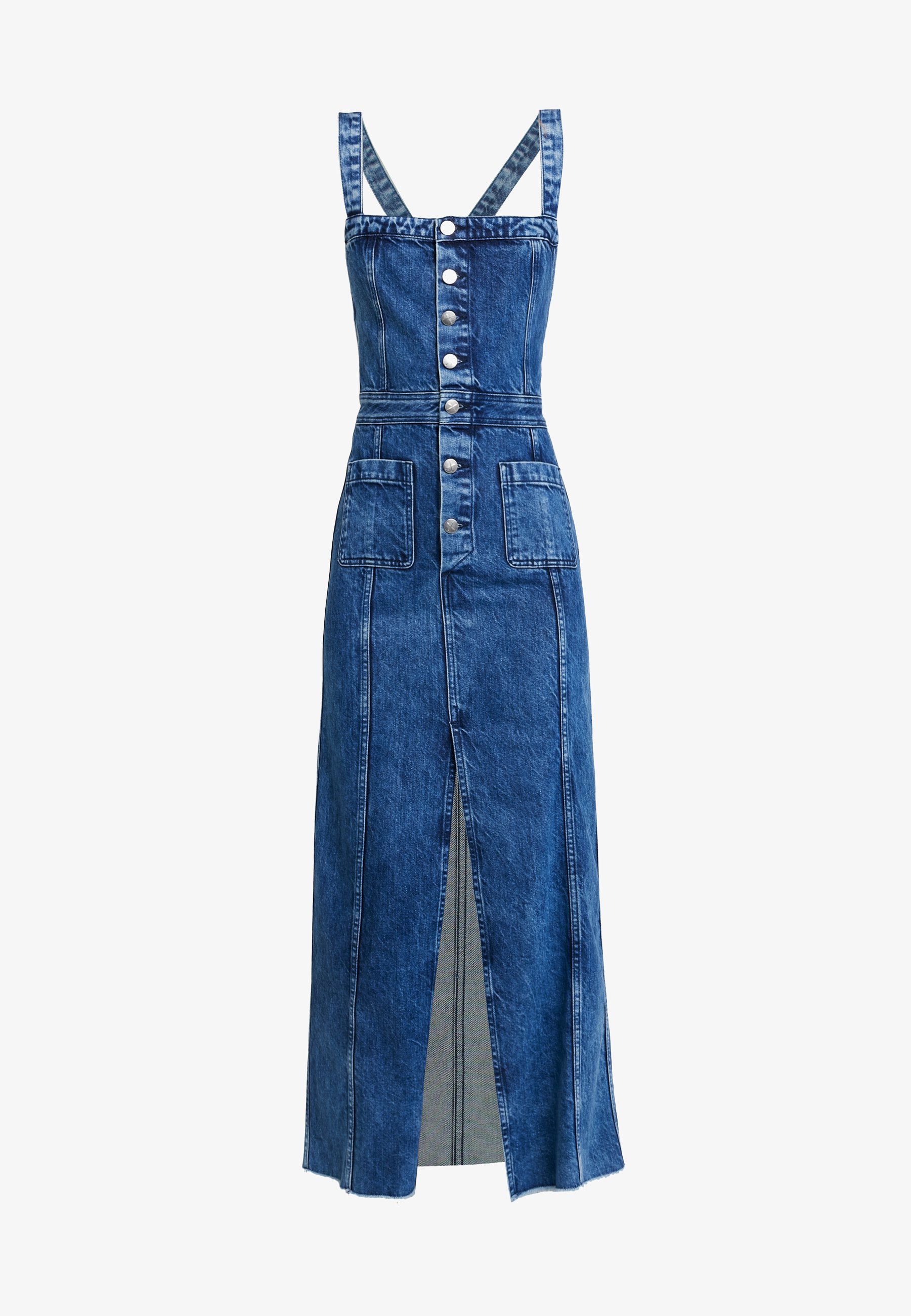 Pepe Jeans Dua Lipa X Pepe Jeans Denim Dress Blue Denim Zalando Co Uk