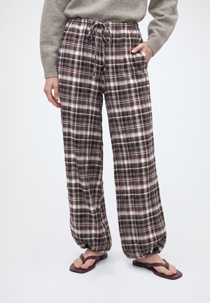 Topshop TSAIO BALLOON LEG TROUSER - Παντελόνι - cambridge brown