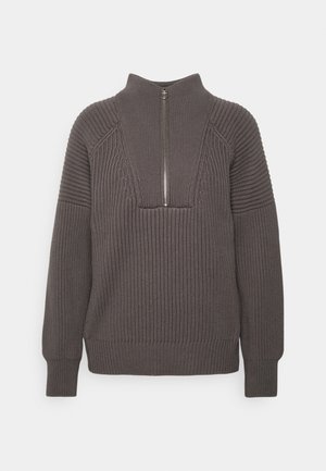 Jersey de punto - mottled dark grey