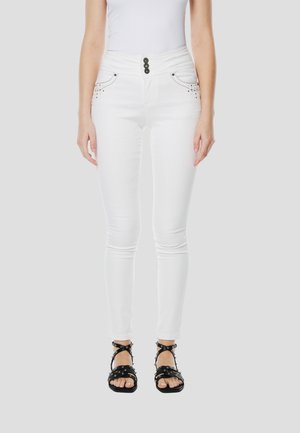 CORSET-SLIM PUSHUP  - Vaqueros pitillo - blanco   white