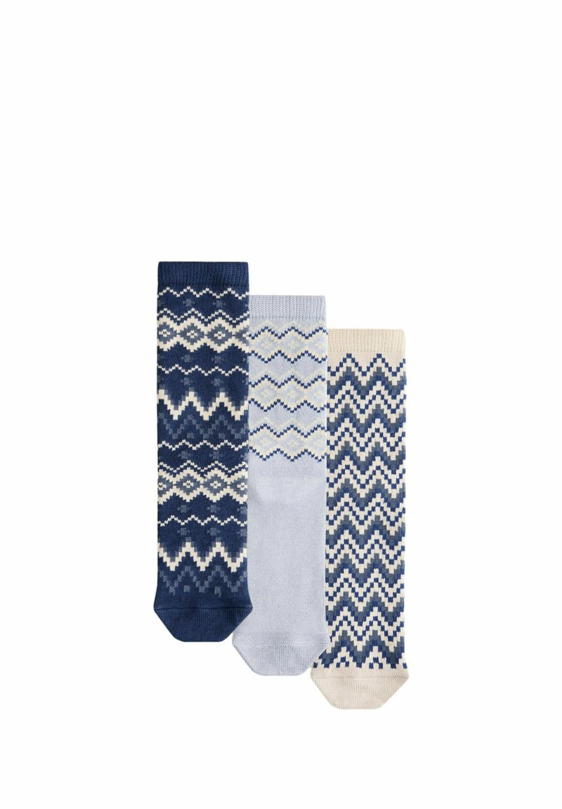 Next 3 PACK REGULAR FIT - Calze - blue fairisle