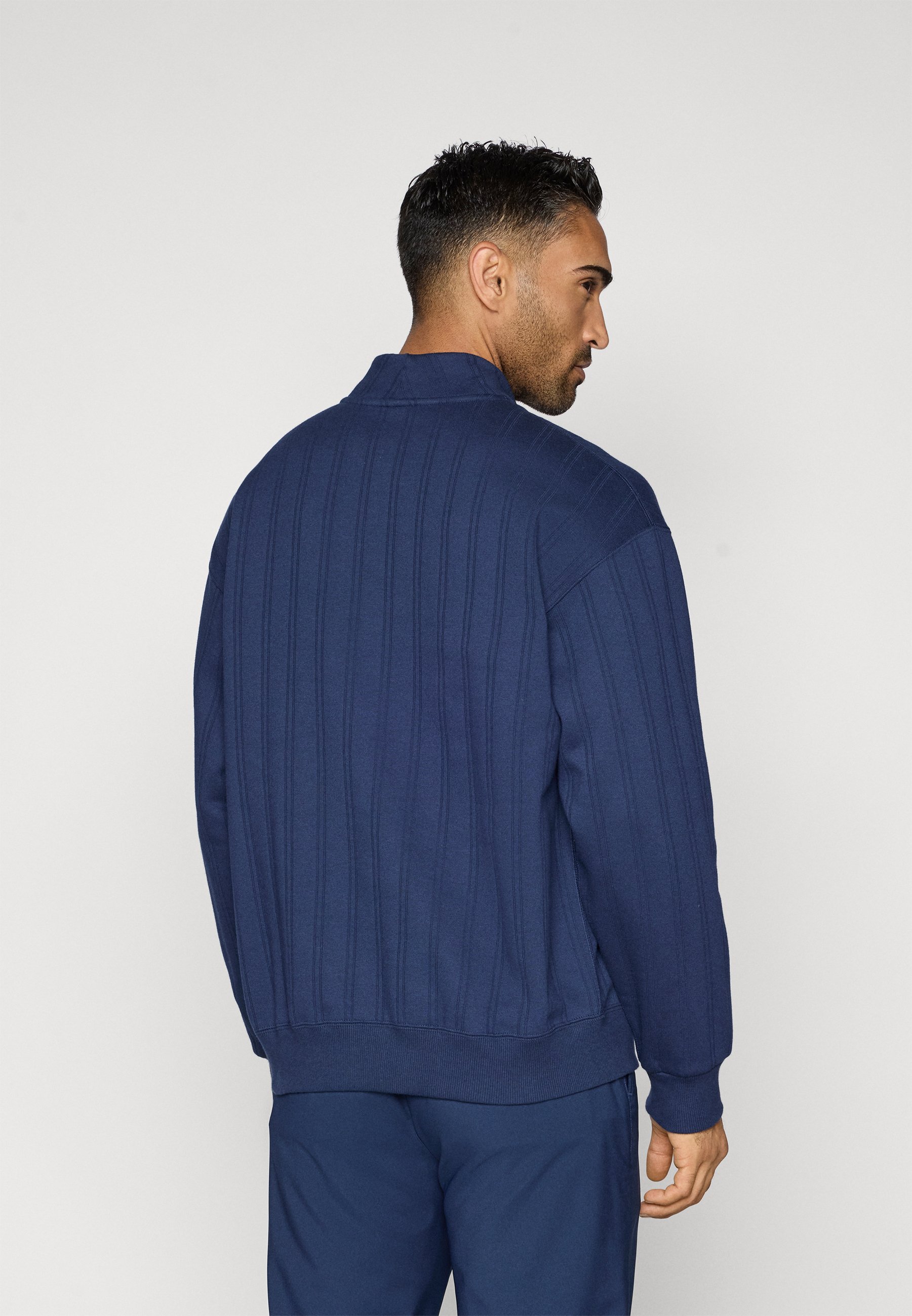 Nike Golf ZIP - Sweatshirt - college navy/limestone/dark blue
