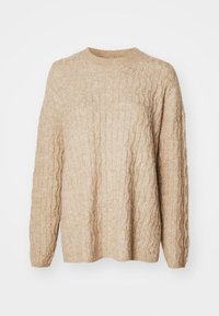VMELYA ONECK LONG PULLOVER - Strikkegenser - silver mink melange