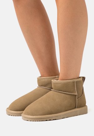 LEATHER - Ankle boots - khaki