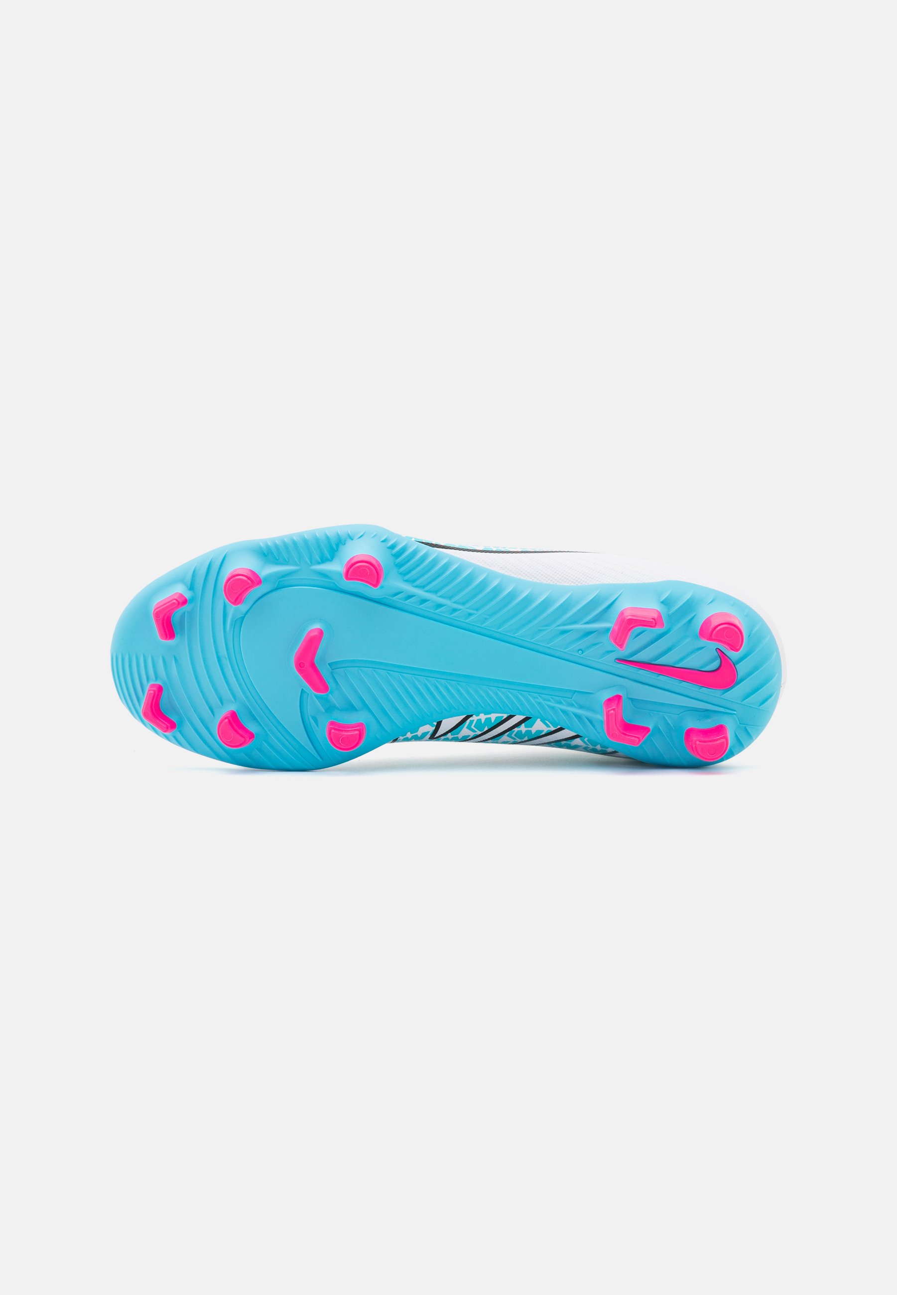 Nike Performance JR MERCURIAL 9 CLUB FG MG UNISEX - Voetbalschoenen met  kunststof noppen - white/baltic blue/pink blast/wit - Zalando.nl