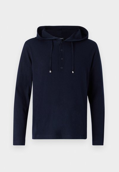 Ron Dorff LIGHT HODDIE SWEATER - Džemperis - navy