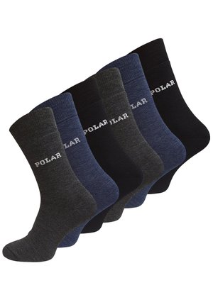 Cotton Prime 6 PAAR - Calze - schwarz grau blau
