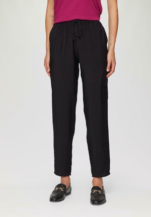 s.Oliver Cargo trousers - schwarz