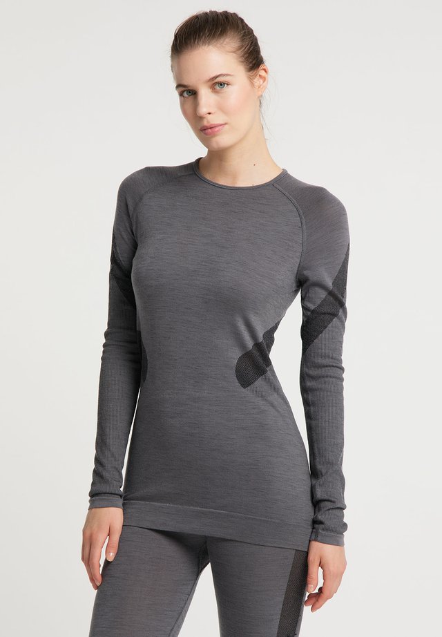 Maglietta a manica lunga - grey melange