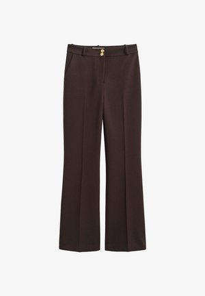 GANT, SLIM FLARE NAUTICAL PANTS - Stoffhose - deep brown