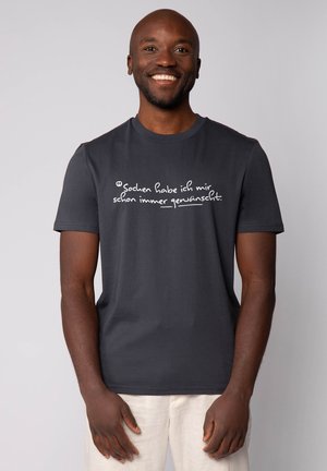 SOCKEN HABE ICH MIR SCHON IMMER GEWÜNSCHT - T-shirt print - india ink grey