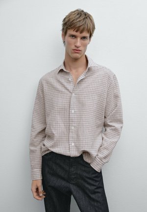 REGULAR FIT CHECK  - Camicia - bordeaux