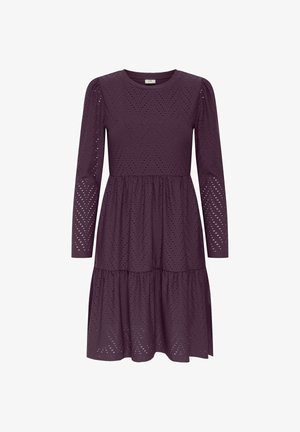 JDY, JDYCARLA CATHINKA L/S DRESS JRS ATK - Hverdagskjole - plum perfect