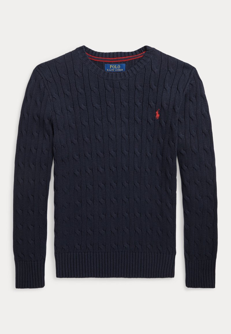 Polo Ralph Lauren CABLE-KNIT COTTON SWEATER 2-6Y - Strikkegenser - navy/blå