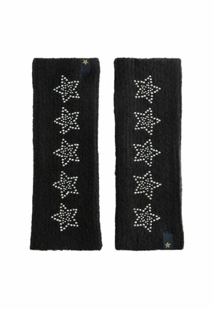 Mănuși fără degete - black star studded
