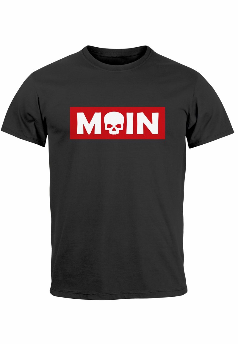 Neverless SCHRIFTZUG MOIN SKULL PARODIE FASHION STREETSTYLE - T 