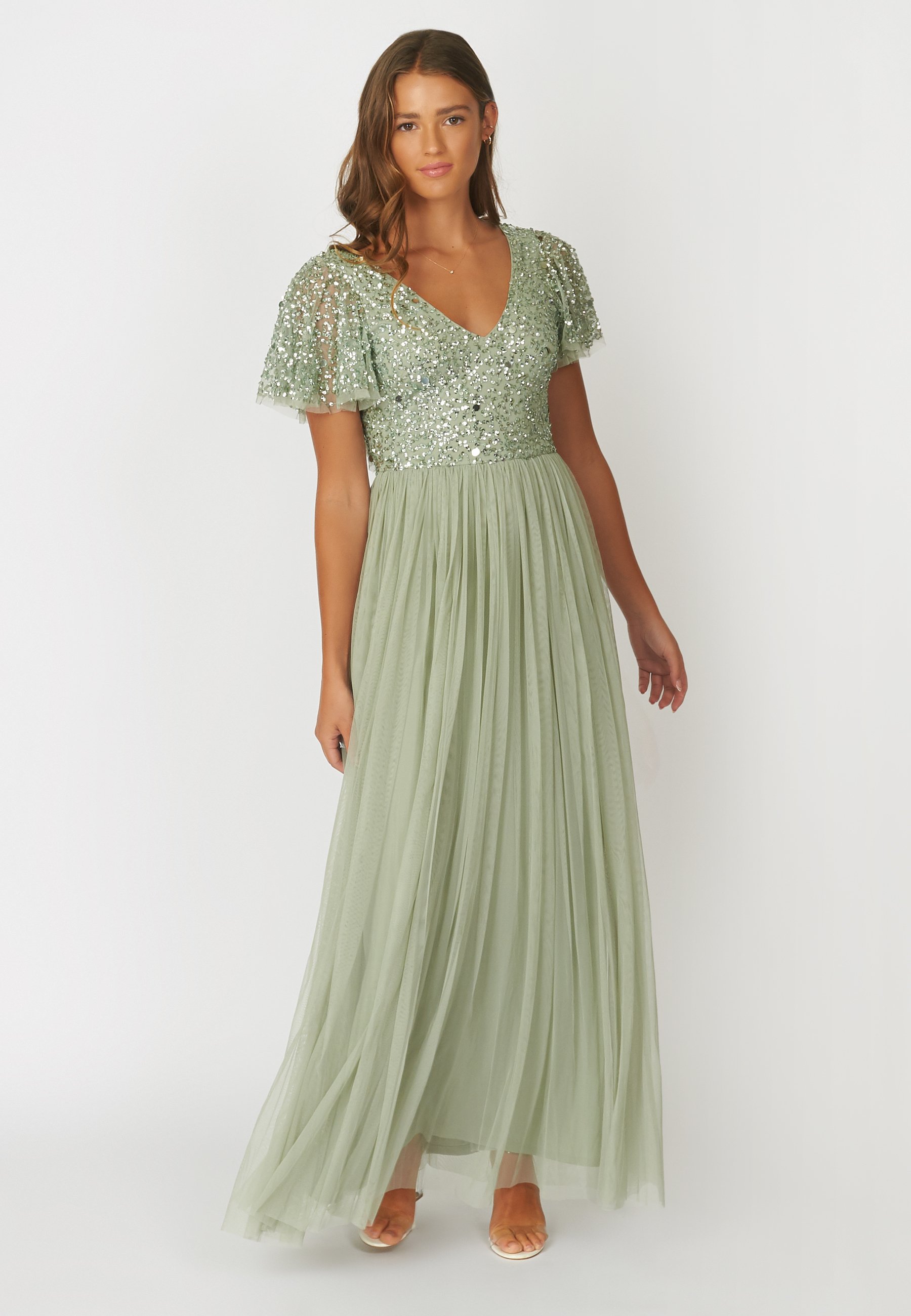 BEAUUT EMBELLISHED SEQUINS - Occasion wear - sage green/green - Zalando.ie