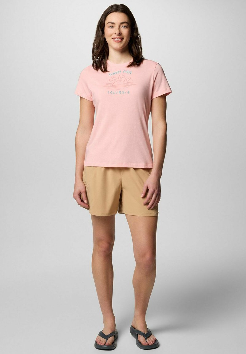 Columbia T-shirt print donkerroze Columbia T-shirt print donkerroze
