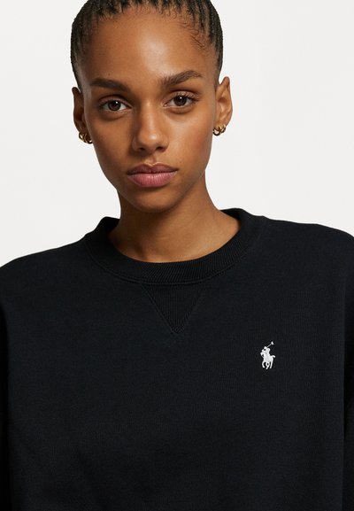 Polo Ralph Lauren FLEECE CREWNECK PULLOVER - Felpa - black