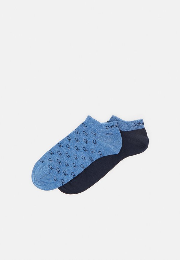 SNEAKER ALL OVER LOGO 2 PACK - Trainer socks - mid denim2