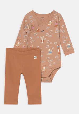 WRAP SOAP BUBBLES SET UNISEX - Leggings - beige
