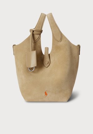 POLO PLAY SUEDE SMALL TOTE & CROSSBODY - Handväska - cashew