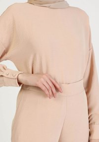 Modanisa SET CREW NECK - REFKA - Bukser - beige