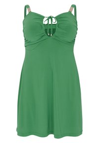 YOEK SLEEVELESS EMBELLISHED NECK DETAIL - Top - green