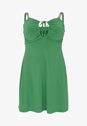 SLEEVELESS EMBELLISHED NECK DETAIL - Débardeur - green