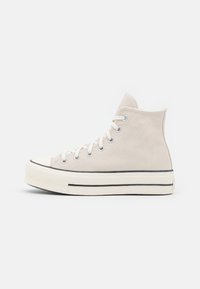 Converse CHUCK TAYLOR ALL STAR LINED PLATFORM - Høye joggesko - egret/black