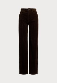 COTTON CORDUROY WIDE-LEG PANT - Bukser - dark beech