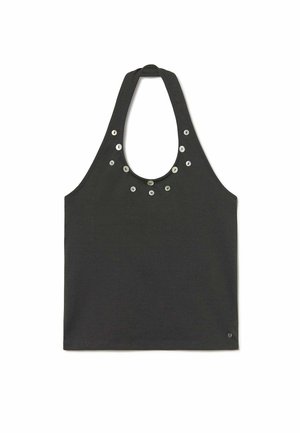 Brownie, TOP HALTER BOTONES - Top - gris oscuro