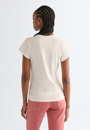 SHRUNKEN BAND TEE - T-shirt con stampa - worn white