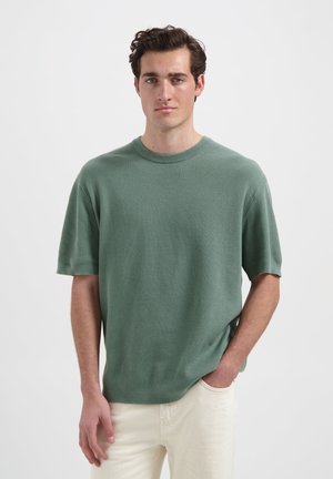 WAFFLE - Basic T-shirt - sage green