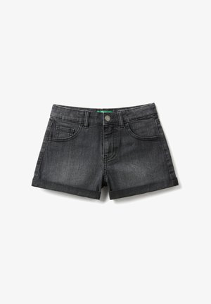 United Colors of Benetton Shorts vaqueros - black