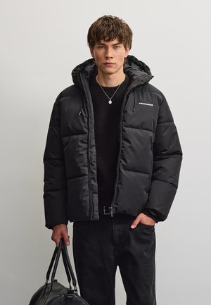 Pegador, BERTINORO HOODED PUFFER JACKET - Зимно яке - black