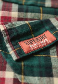 Superdry & Co LONG SLEEVE LUMBER - Overhemd - oregon check green