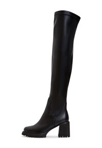 WITH BLOCK HEEL - Bottes à plateau - black