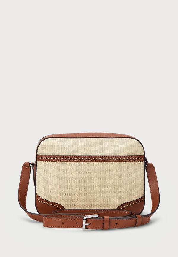 STRAW & LEATHER MEDIUM MARCY CAMERA BAG - Cross body bag4