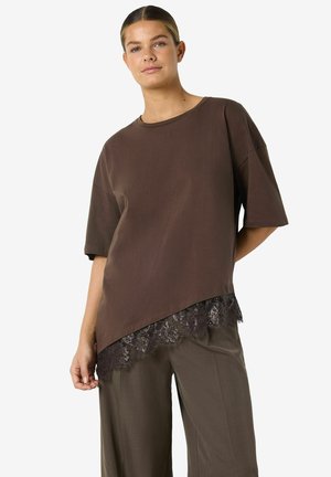 T-shirts print - chocolate brown