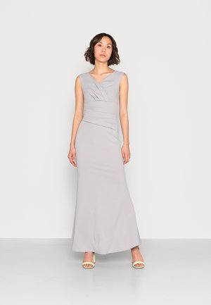 WAL G. MORGAN OFF THE SHOULDER CROSS MAXI DRESS - Roupa de cerimónia - pearl grey