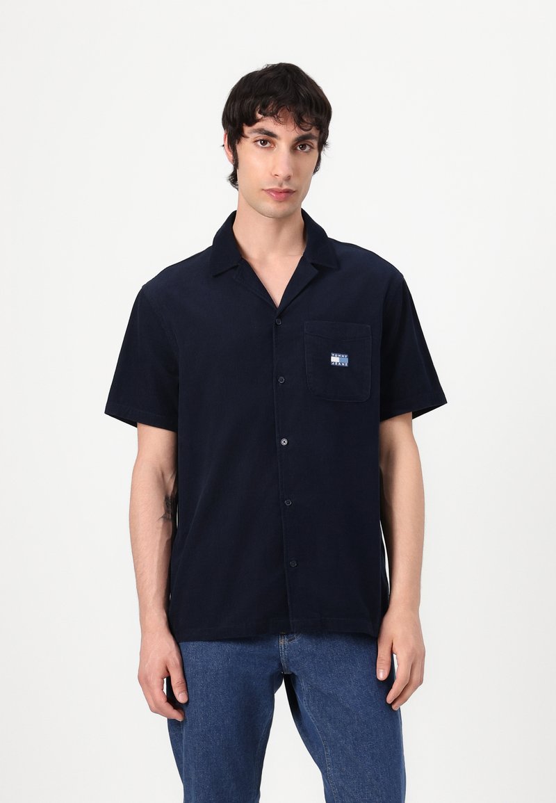 Tommy Jeans CAMP SHIRT - Shirt - dark night navy