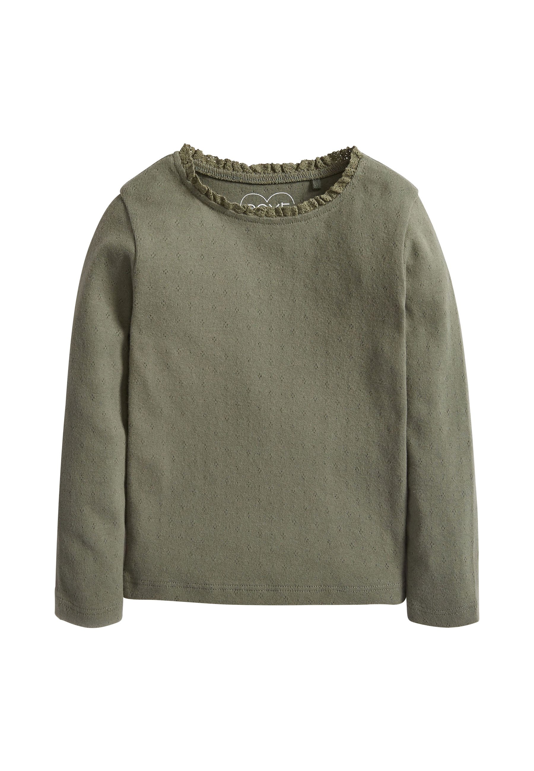 Next BRUSHED POINTELLE Langarmshirt green Next Langarmshirt green