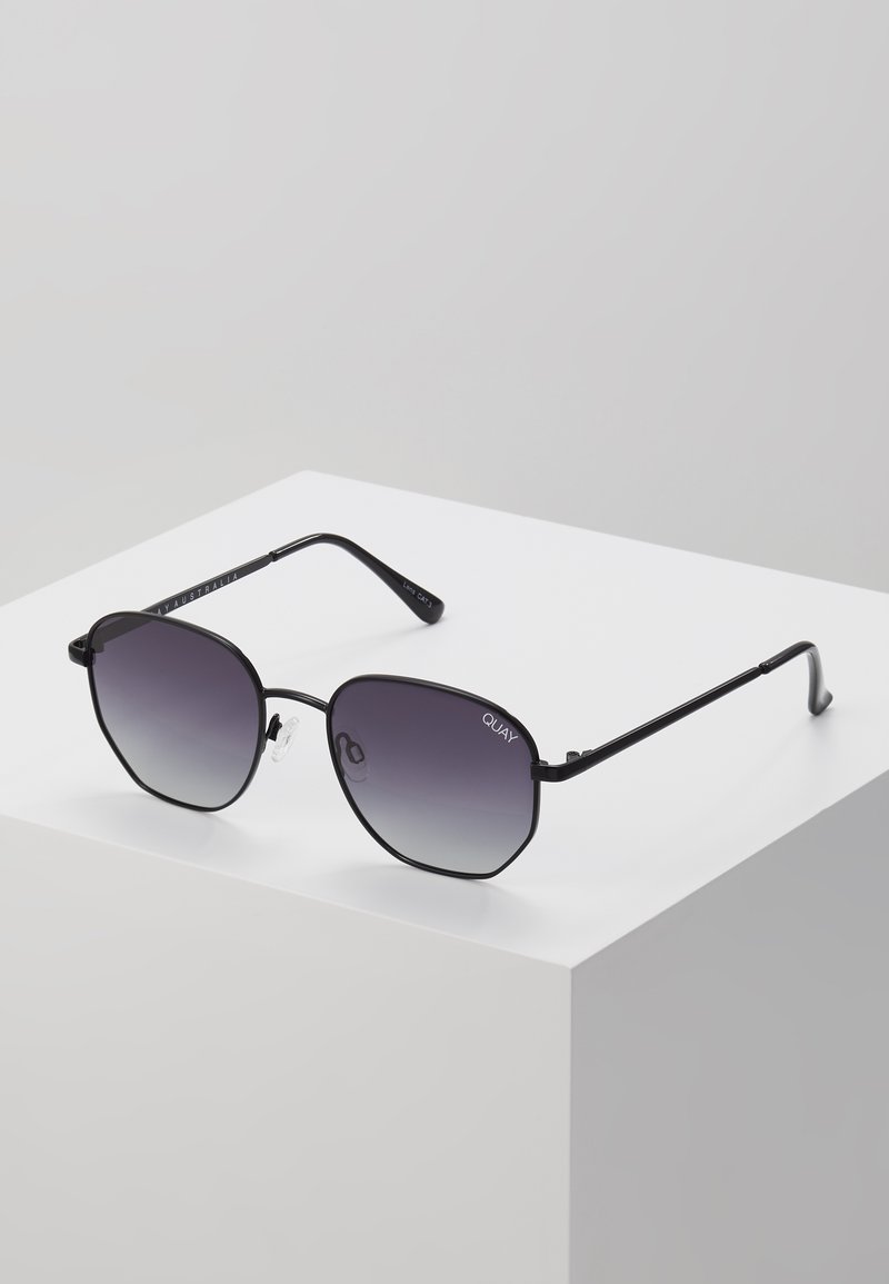 QUAY AUSTRALIA BIG TIME UNISEX - Sluneční brýle - black/smoke