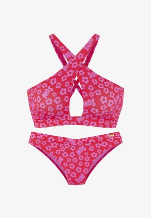 SET - Bikini - rot bedruckt