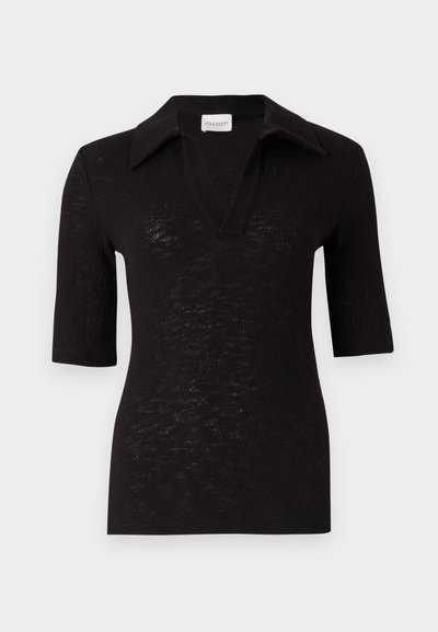 CLOSED HALF SLEEVES - Πόλο - black