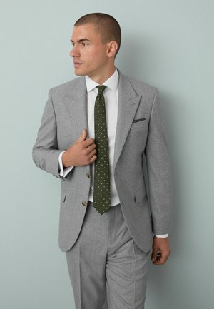 REGULAR FIT - OCCASION SET - Businesshemd - white green dot