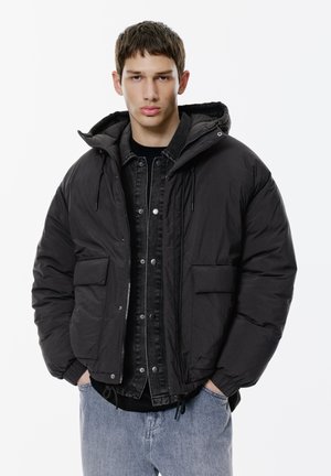 CROPPED PUFFER - Parka - black